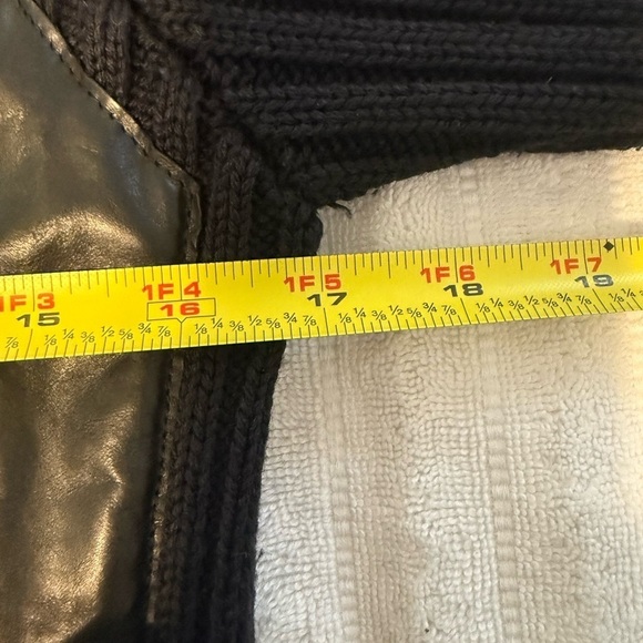 Calvin Klein Lamb Wool&Leather Jacked Made In Italy Size L - Picture 7 of 9